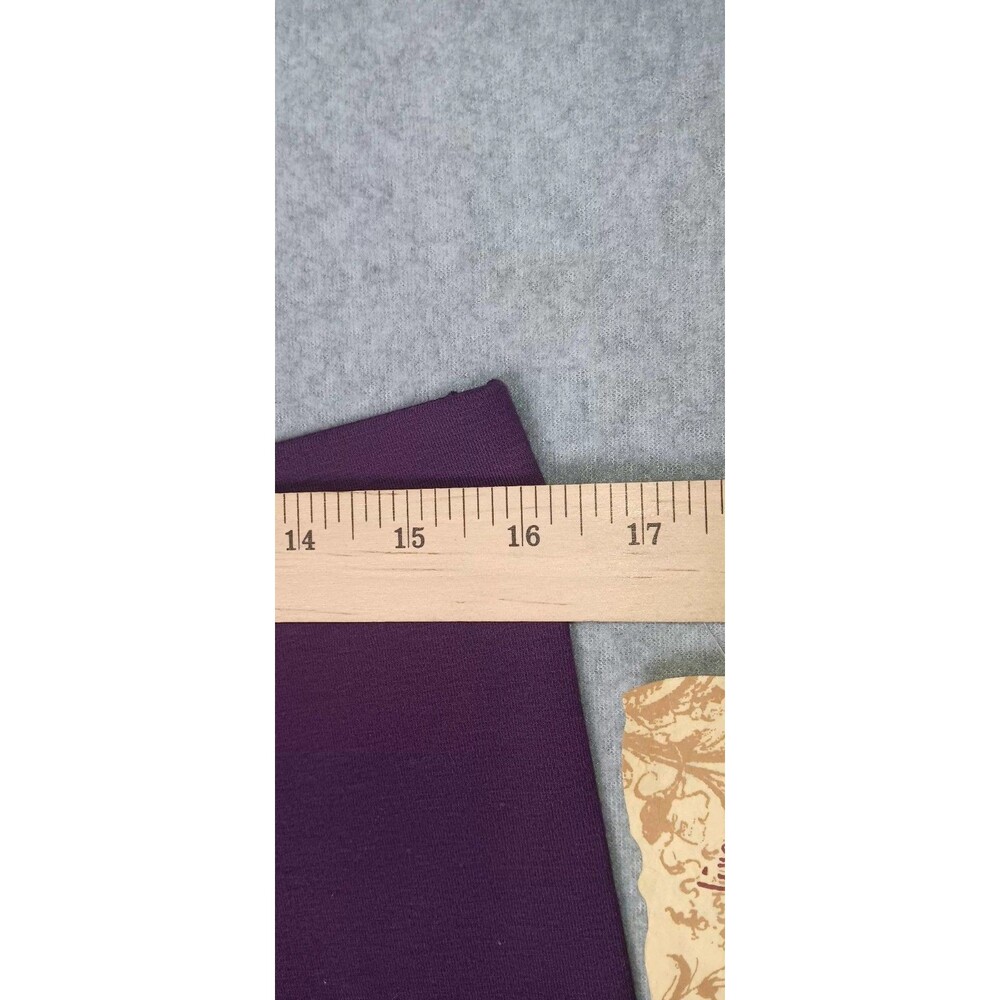 NWT! One World Capris Leggings L Eggplant Purple Activewear Atheisure Cropped - Picture 8 of 13